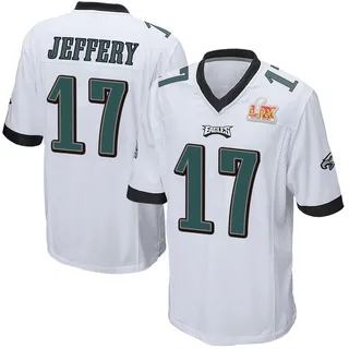 Alshon Jeffery Philadelphia Eagles Youth Game Super Bowl LIX Nike Jersey - White
