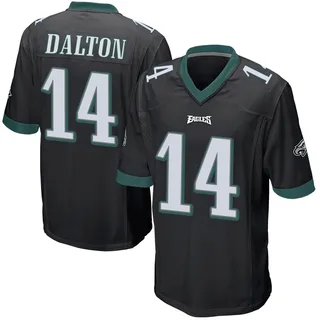 Andy Dalton Philadelphia Eagles Men's Game Alternate Nike Jersey - Black