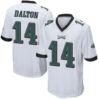 Andy Dalton Philadelphia Eagles Men's Game Nike Jersey - White