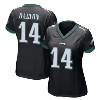 Andy Dalton Philadelphia Eagles Women's Game Alternate Nike Jersey - Black