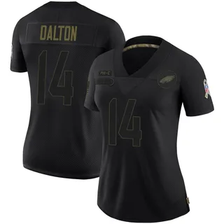 Andy Dalton Philadelphia Eagles Women's Limited 2020 Salute To Service Nike Jersey - Black