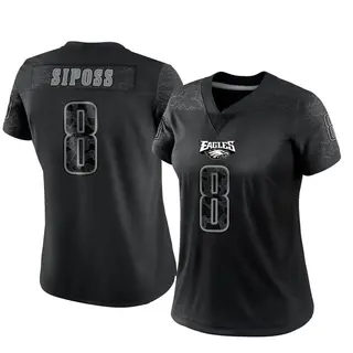 Arryn Siposs Philadelphia Eagles Women's Limited Reflective Nike Jersey - Black