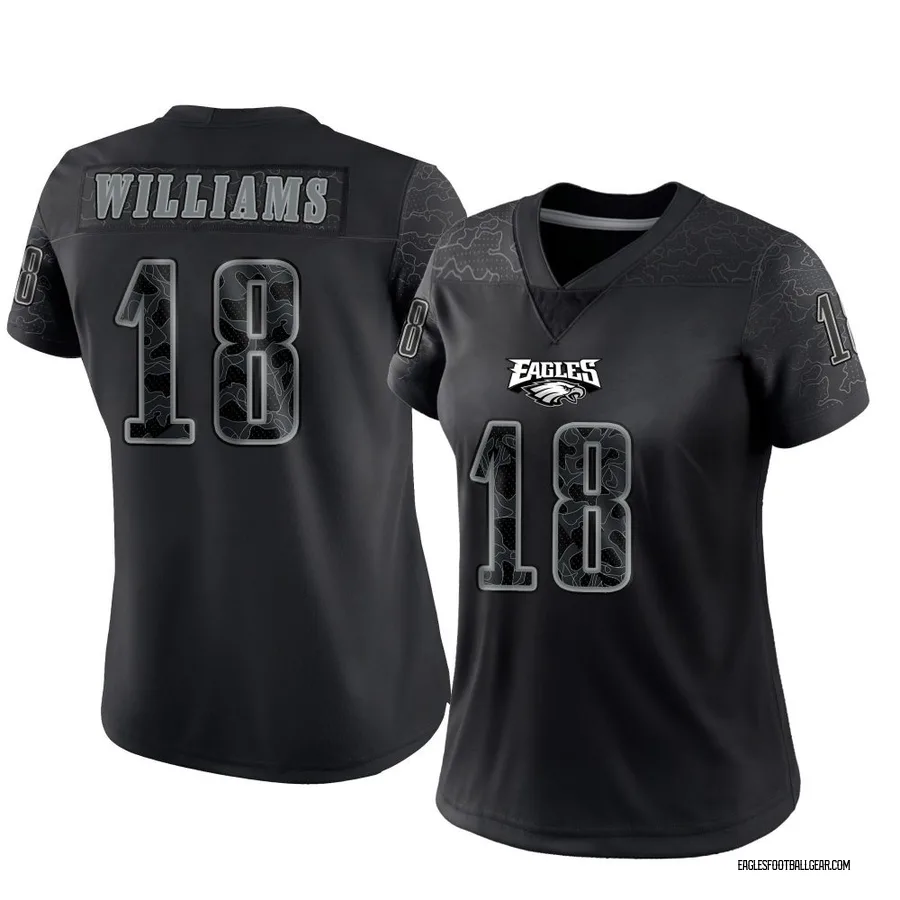 Avery Williams Philadelphia Eagles Women's Limited Reflective Nike Jersey - Black