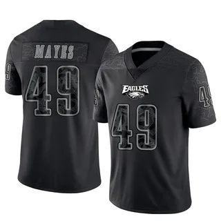BJ Mayes Philadelphia Eagles Youth Limited Reflective Nike Jersey - Black