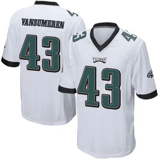 Ben VanSumeren Philadelphia Eagles Men's Game Nike Jersey - White