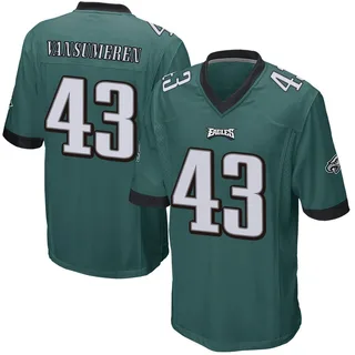 Ben VanSumeren Philadelphia Eagles Men's Game Team Color Nike Jersey - Green