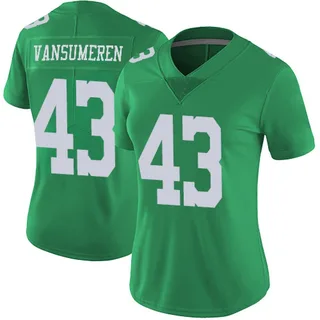 Ben VanSumeren Philadelphia Eagles Women's Limited Vapor Untouchable Nike Jersey - Green