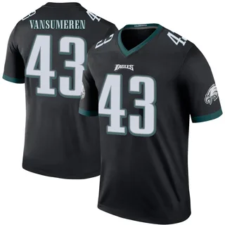 Ben VanSumeren Philadelphia Eagles Youth Color Rush Legend Nike Jersey - Black