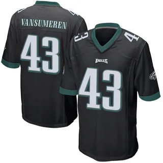 Ben VanSumeren Philadelphia Eagles Youth Game Alternate Nike Jersey - Black