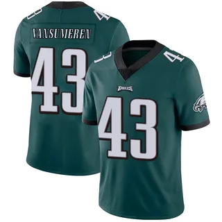 Ben VanSumeren Philadelphia Eagles Youth Limited Midnight Team Color Vapor Untouchable Nike Jersey - Green