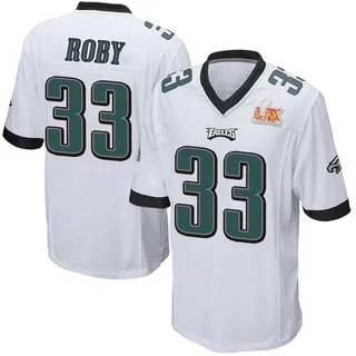 Bradley Roby Philadelphia Eagles Youth Game Super Bowl LIX Nike Jersey - White