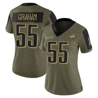 Brandon Graham Philadelphia Eagles Women's Limited 2021 Salute To Service Nike Jersey - Olive