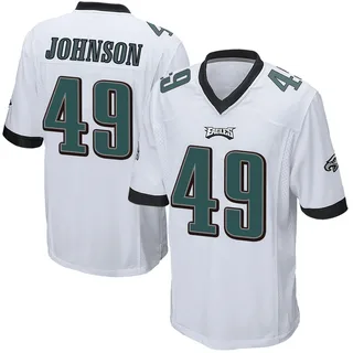 Brandon Johnson Philadelphia Eagles Men's Game Nike Jersey - White