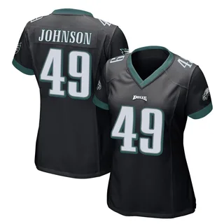 Brandon Johnson Philadelphia Eagles Women's Game Alternate Nike Jersey - Black