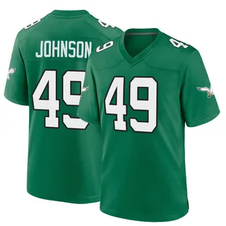 Brandon Johnson Philadelphia Eagles Youth Game Kelly Alternate Nike Jersey - Green