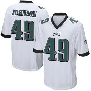 Brandon Johnson Philadelphia Eagles Youth Game Nike Jersey - White