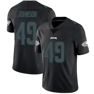 Brandon Johnson Philadelphia Eagles Youth Limited Nike Jersey - Black Impact