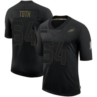 Brett Toth Philadelphia Eagles Youth Limited 2020 Salute To Service Nike Jersey - Black