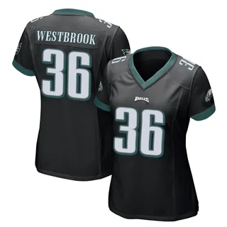 Brian Westbrook Philadelphia Eagles Women's Game Alternate Nike Jersey - Black