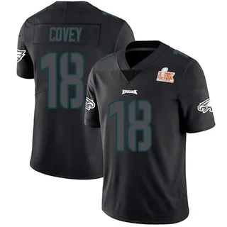 Britain Covey Philadelphia Eagles Men's Limited Super Bowl LIX Nike Jersey - Black Impact
