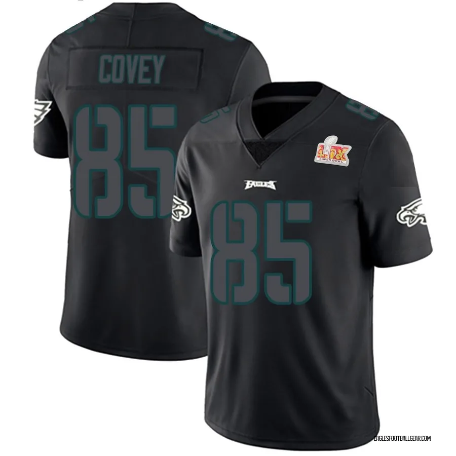 Britain Covey Philadelphia Eagles Youth Limited Super Bowl LIX Nike Jersey - Black Impact