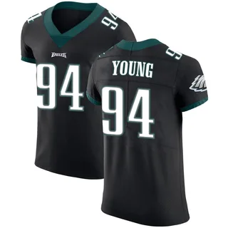 Byron Young Philadelphia Eagles Men's Elite Alternate Vapor Untouchable Jersey - Black