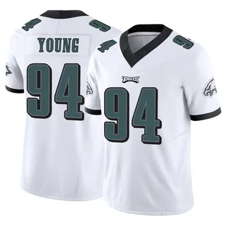 Byron Young Philadelphia Eagles Men's Limited Vapor F.U.S.E. Nike Jersey - White