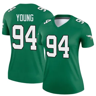 Byron Young Philadelphia Eagles Women's Legend Kelly Alternate Nike Jersey - Green