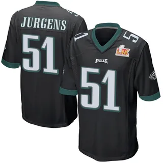 Cam Jurgens Philadelphia Eagles Men's Game Alternate Super Bowl LIX Nike Jersey - Black