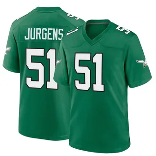 Cam Jurgens Philadelphia Eagles Men's Game Kelly Alternate Nike Jersey - Green