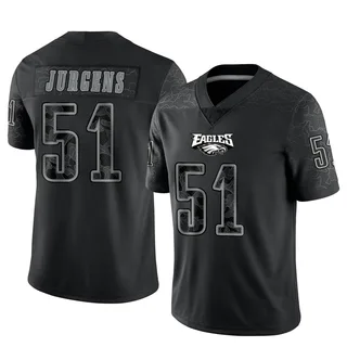 Cam Jurgens Philadelphia Eagles Men's Limited Reflective Jersey - Black