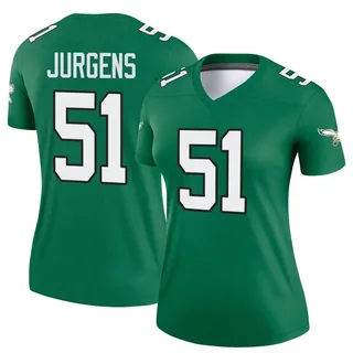 Cam Jurgens Philadelphia Eagles Women's Legend Kelly Alternate Nike Jersey - Green