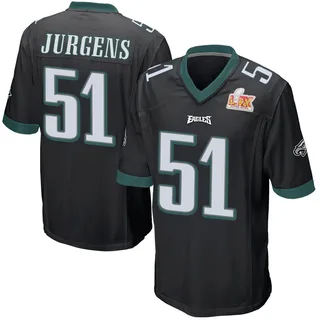 Cam Jurgens Philadelphia Eagles Youth Game Alternate Super Bowl LIX Nike Jersey - Black