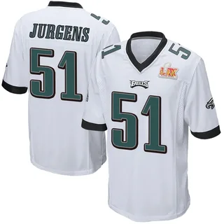 Cam Jurgens Philadelphia Eagles Youth Game Super Bowl LIX Nike Jersey - White