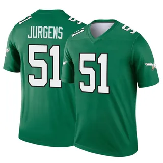 Cam Jurgens Philadelphia Eagles Youth Legend Kelly Alternate Nike Jersey - Green