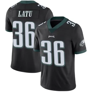 Cameron Latu Philadelphia Eagles Youth Limited Alternate Vapor Untouchable Nike Jersey - Black