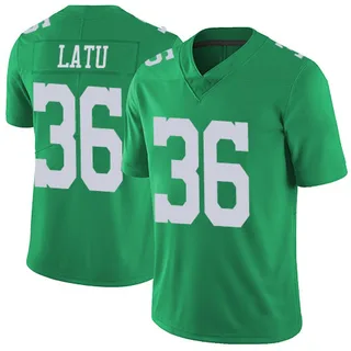Cameron Latu Philadelphia Eagles Youth Limited Vapor Untouchable Nike Jersey - Green