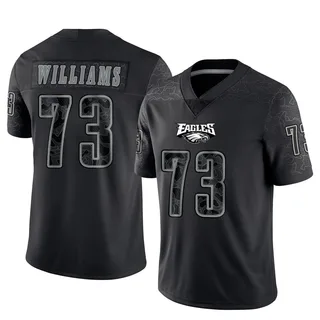 Cameron Williams Philadelphia Eagles Men's Limited Reflective Nike Jersey - Black