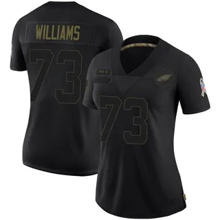 Cameron Williams Philadelphia Eagles Women's Limited 2020 Salute To Service Nike Jersey - Black