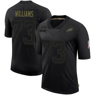 Cameron Williams Philadelphia Eagles Youth Limited 2020 Salute To Service Nike Jersey - Black