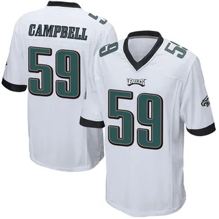 Chance Campbell Philadelphia Eagles Men's Game Nike Jersey - White