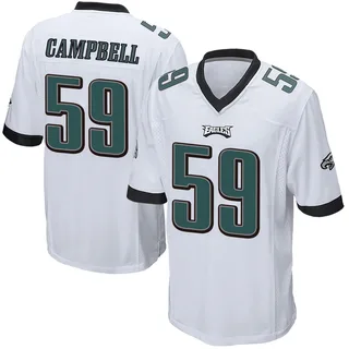 Chance Campbell Philadelphia Eagles Youth Game Nike Jersey - White