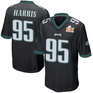 Charles Harris Philadelphia Eagles Youth Game Alternate Super Bowl LIX Nike Jersey - Black