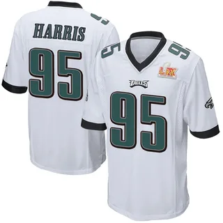 Charles Harris Philadelphia Eagles Youth Game Super Bowl LIX Nike Jersey - White