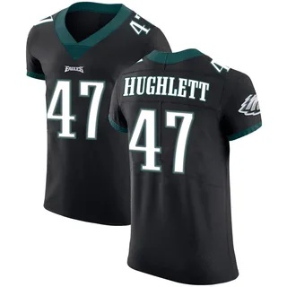Charley Hughlett Philadelphia Eagles Men's Elite Alternate Vapor Untouchable Nike Jersey - Black