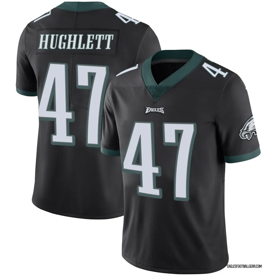 Charley Hughlett Philadelphia Eagles Men's Limited Alternate Vapor Untouchable Nike Jersey - Black