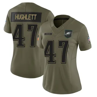 Charley Hughlett Philadelphia Eagles Women's Limited 2025 Salute to Service Nike Jersey - Olive
