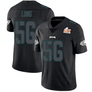 Chris Long Philadelphia Eagles Youth Limited Super Bowl LIX Nike Jersey - Black Impact