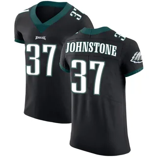 Christian Johnstone Philadelphia Eagles Men's Elite Alternate Vapor Untouchable Nike Jersey - Black