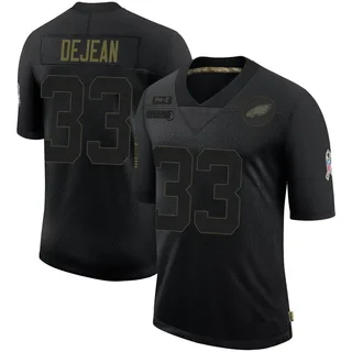 Cooper DeJean Philadelphia Eagles Men's Limited 2020 Salute To Service Nike Jersey - Black
